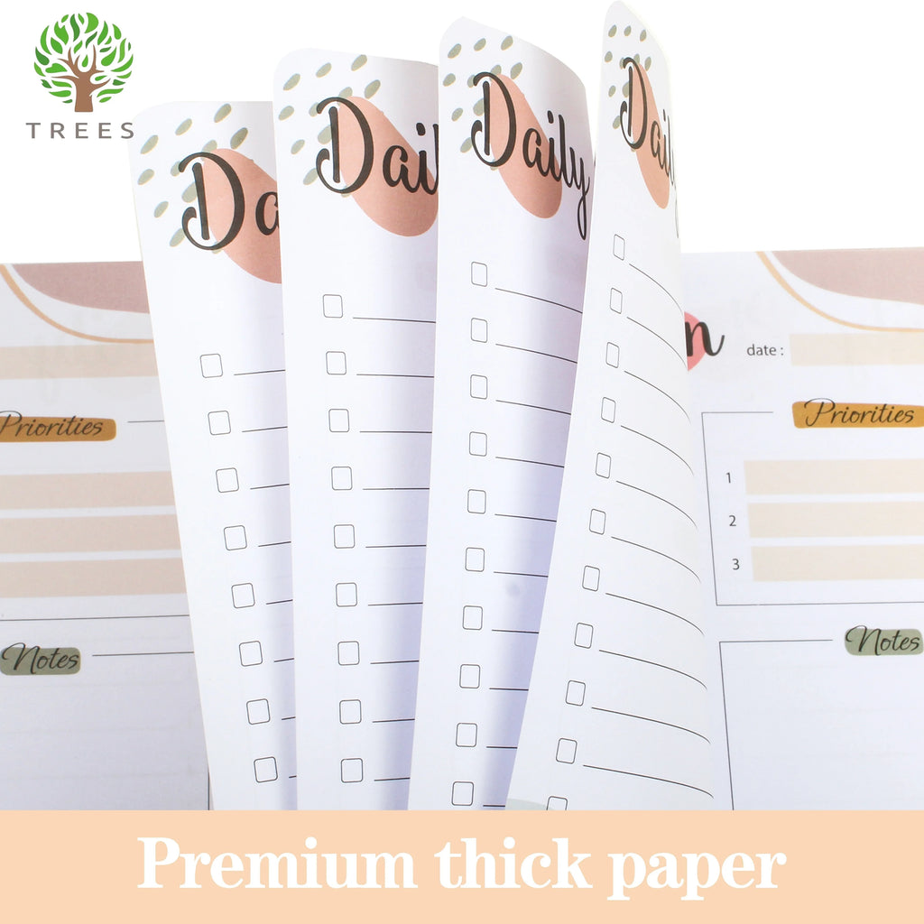 Undated Daily Planner – Tear-Off To-Do List Notepad, 52 Sheets Divina Constitutio