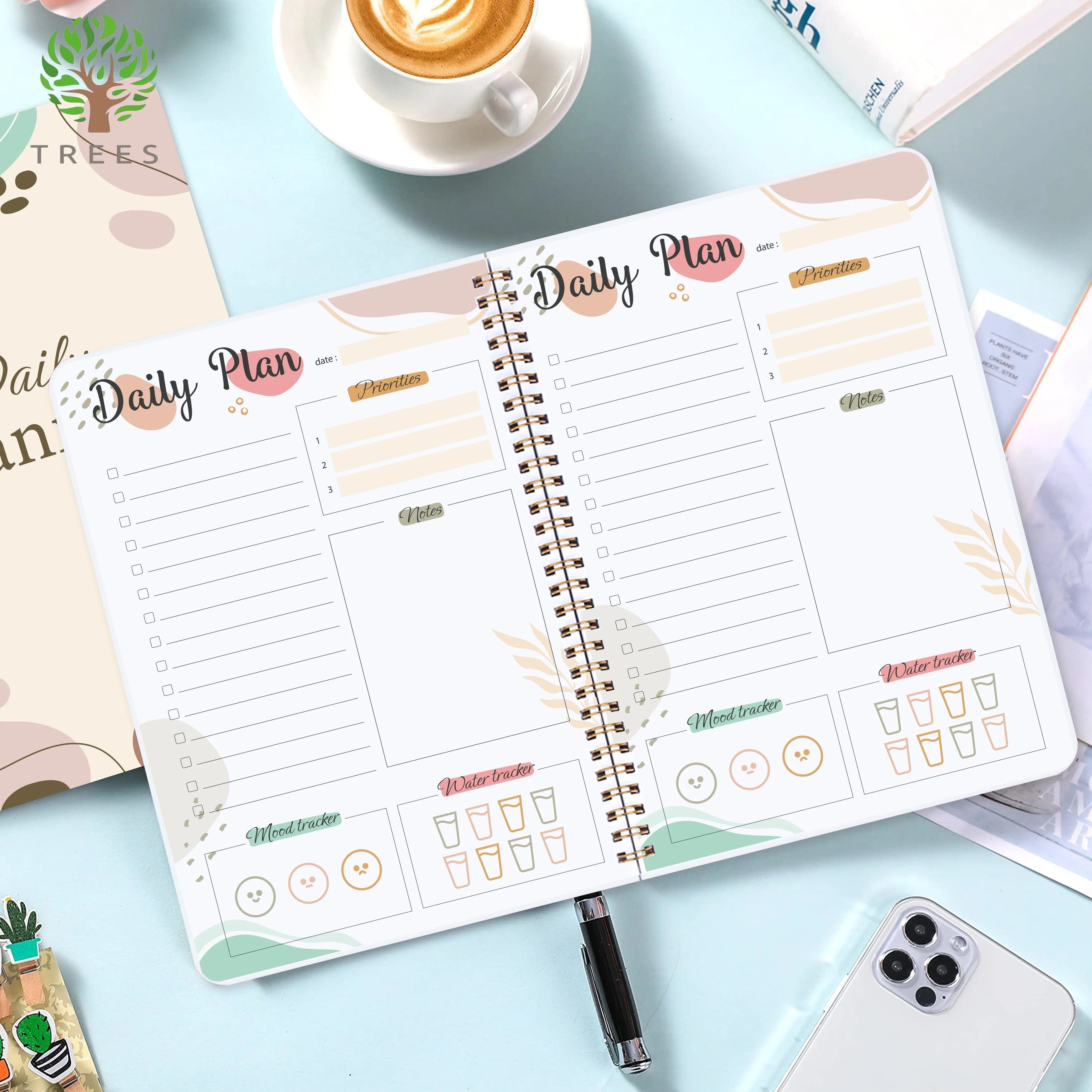 Undated Daily Planner – Tear-Off To-Do List Notepad, 52 Sheets Divina Constitutio