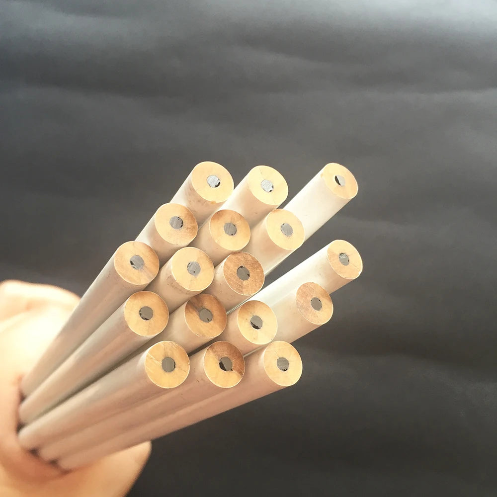 White HB Pencils 100pcs Bulk – Cute Kids Stationery for School & Art Divina Constitutio