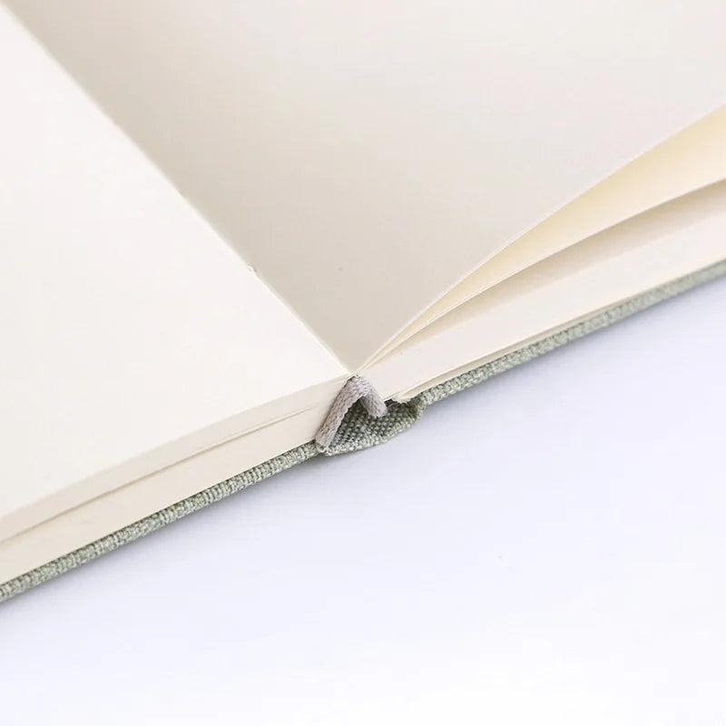 Linen Hardcover Notebook – 256 Pages, 80 GSM Blank & Grid Paper, Journal Planner for Office & School Kairos & Co.