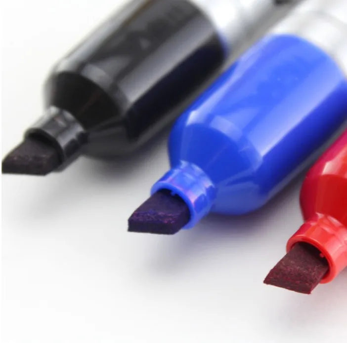 Sharpie King Size Permanent Markers – Chisel Tip, 5-8mm (Black/Blue/Red) Divina Constitutio