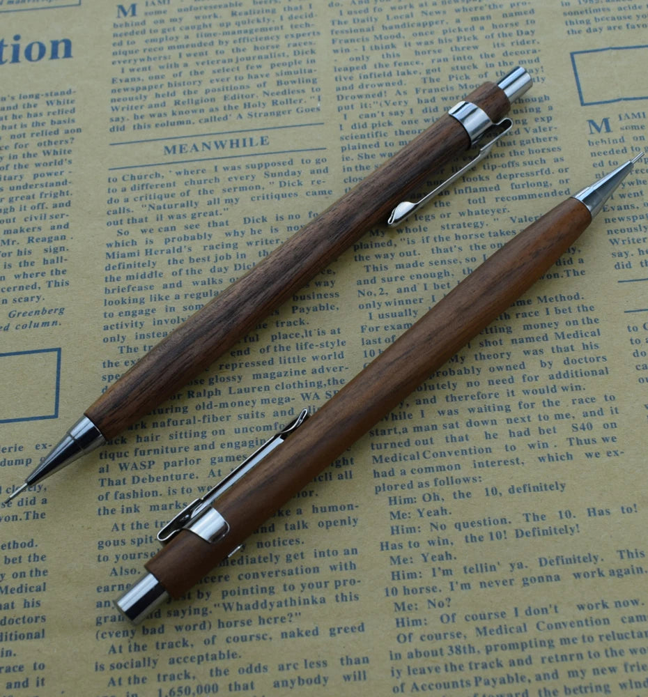 Natural Wood 0.5mm Mechanical Pencil – Drawing & Writing Automatic Pen Divina Constitutio