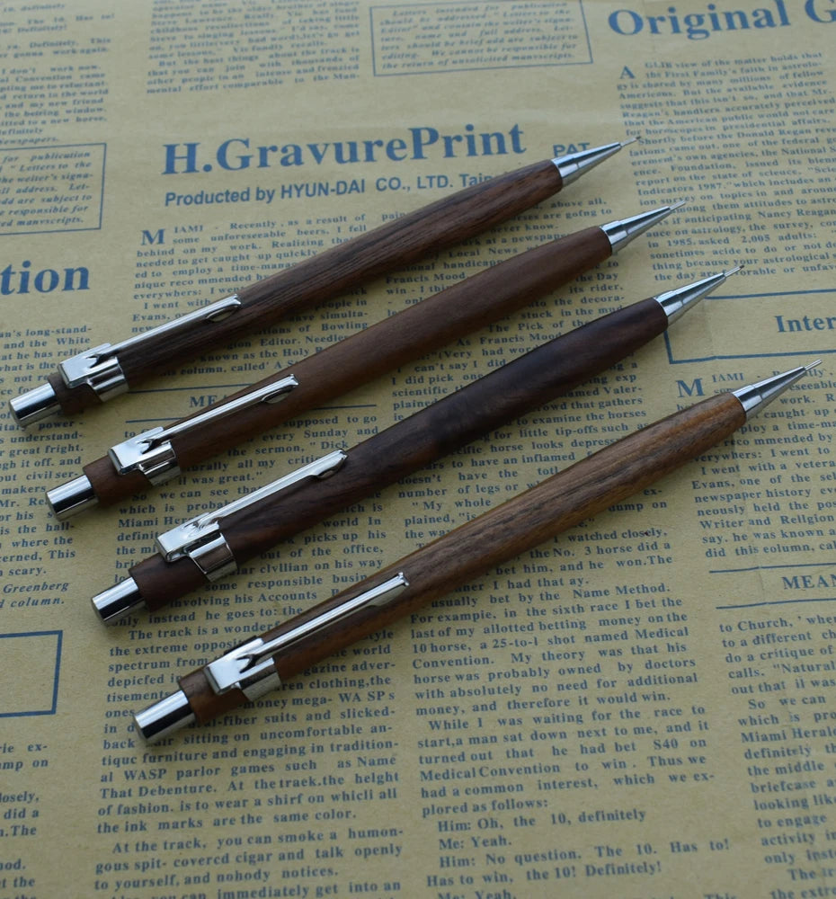 Natural Wood 0.5mm Mechanical Pencil – Drawing & Writing Automatic Pen Divina Constitutio
