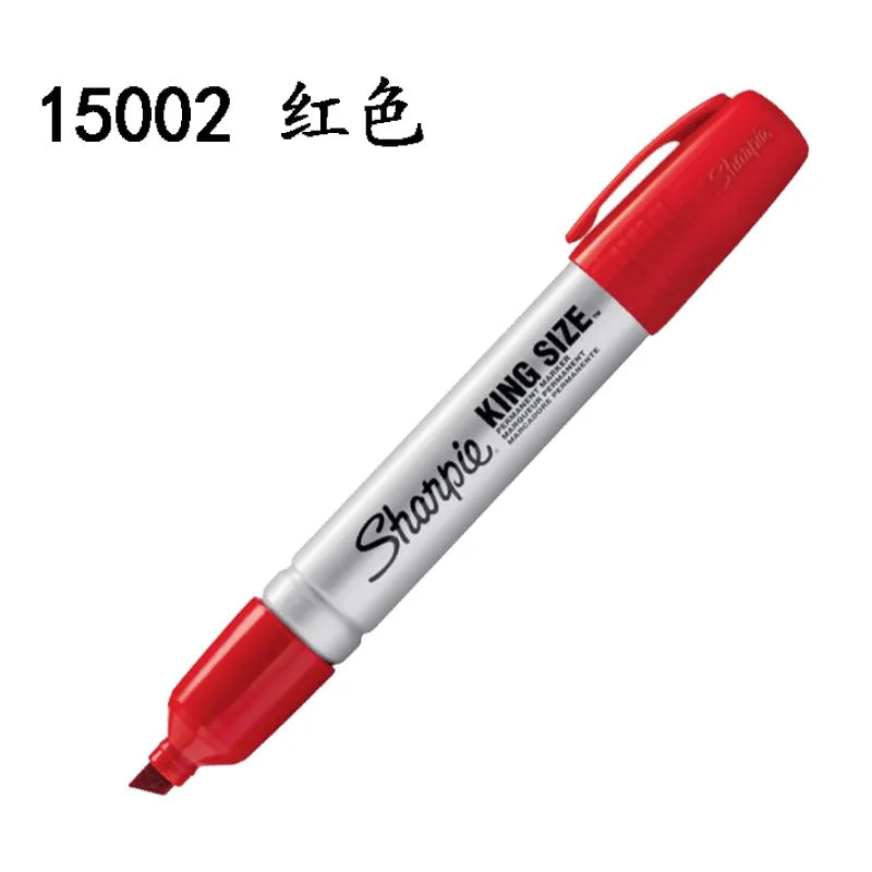 Sharpie King Size Permanent Markers – Chisel Tip, 5-8mm (Black/Blue/Red) Divina Constitutio