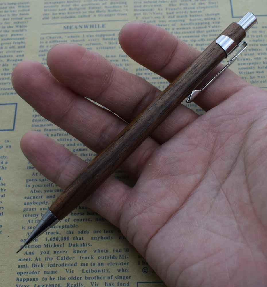 Natural Wood 0.5mm Mechanical Pencil – Drawing & Writing Automatic Pen Divina Constitutio
