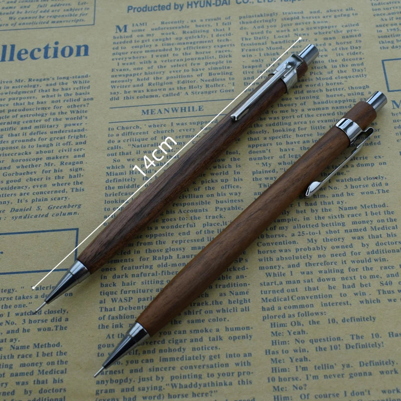 Natural Wood 0.5mm Mechanical Pencil – Drawing & Writing Automatic Pen Divina Constitutio