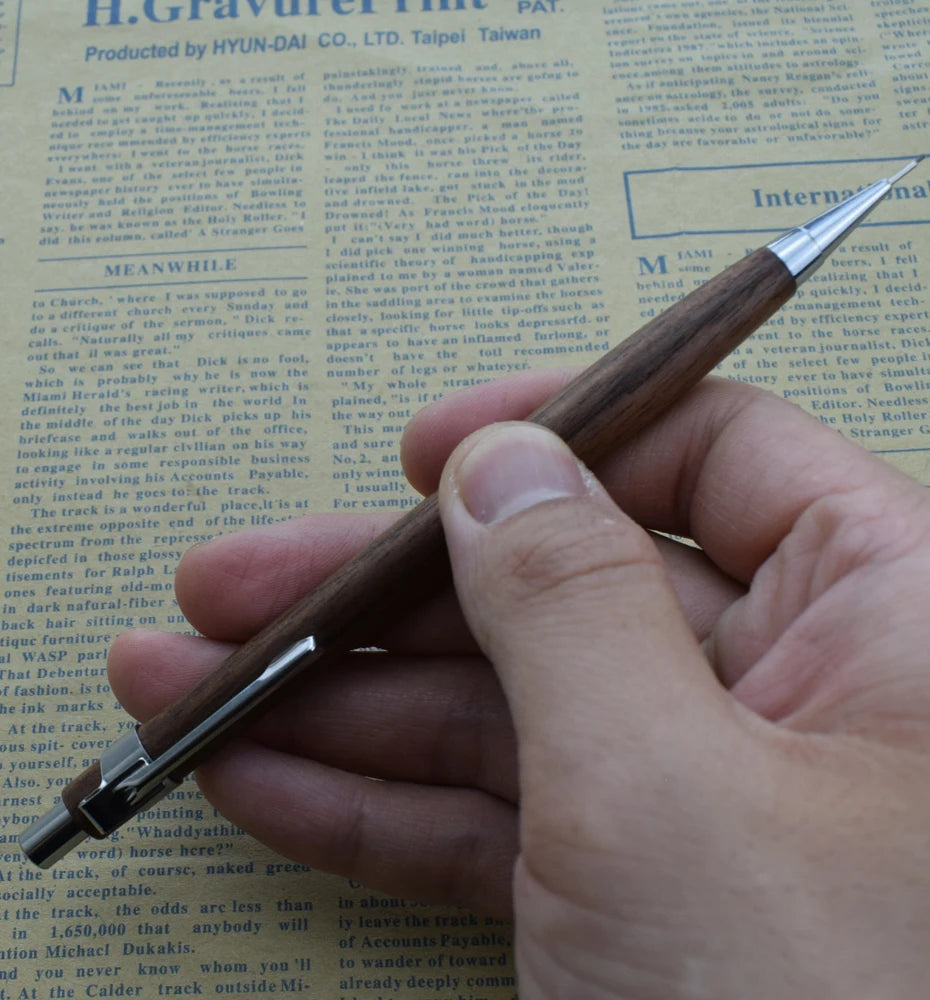 Natural Wood 0.5mm Mechanical Pencil – Drawing & Writing Automatic Pen Divina Constitutio