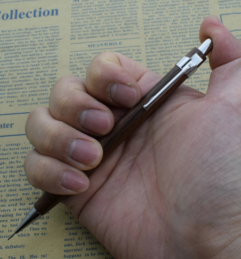 Natural Wood 0.5mm Mechanical Pencil – Drawing & Writing Automatic Pen Divina Constitutio