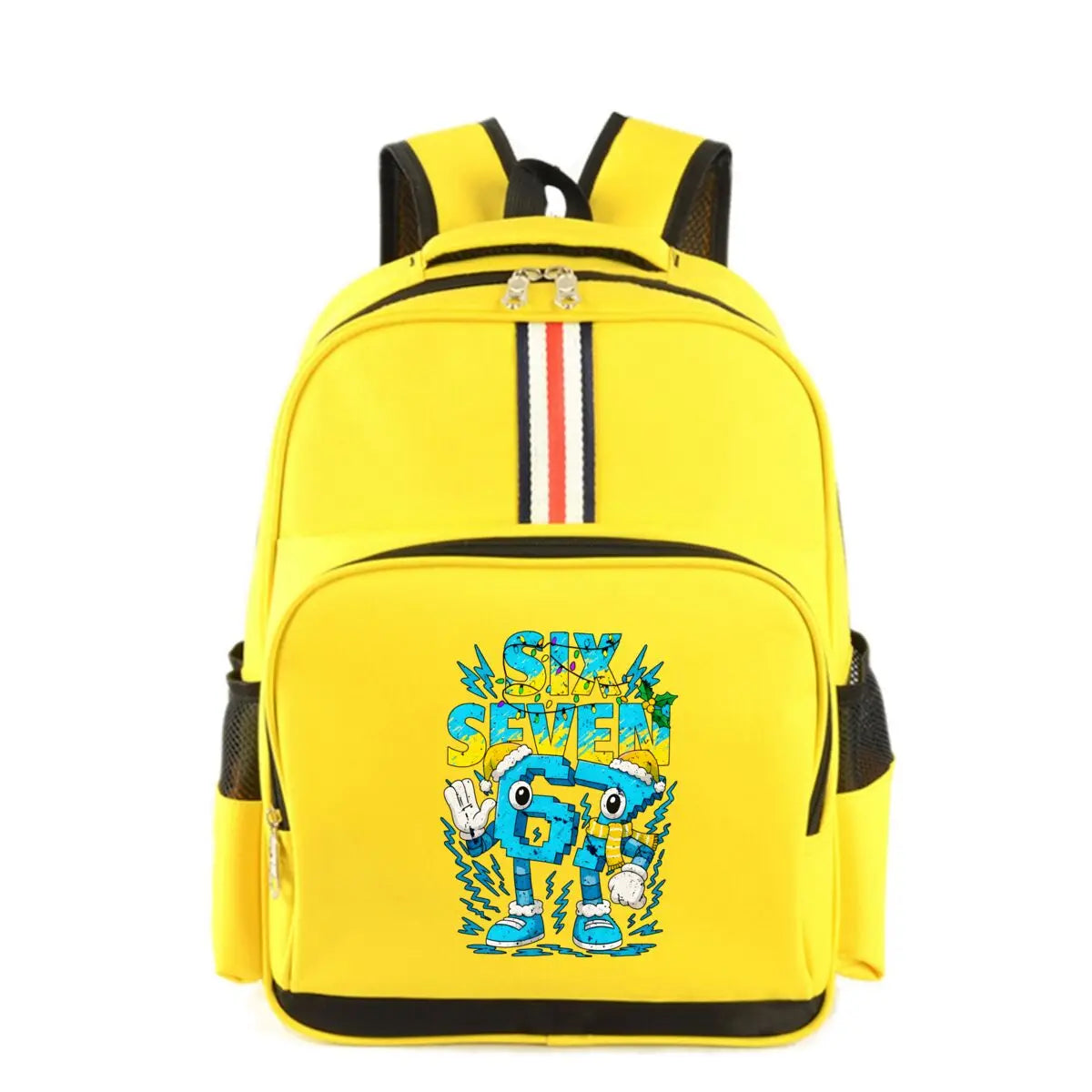 (6 7) Cartoon Print Kids Backpack – Waterproof School Bag for Boys & Girls Divina Constitutio