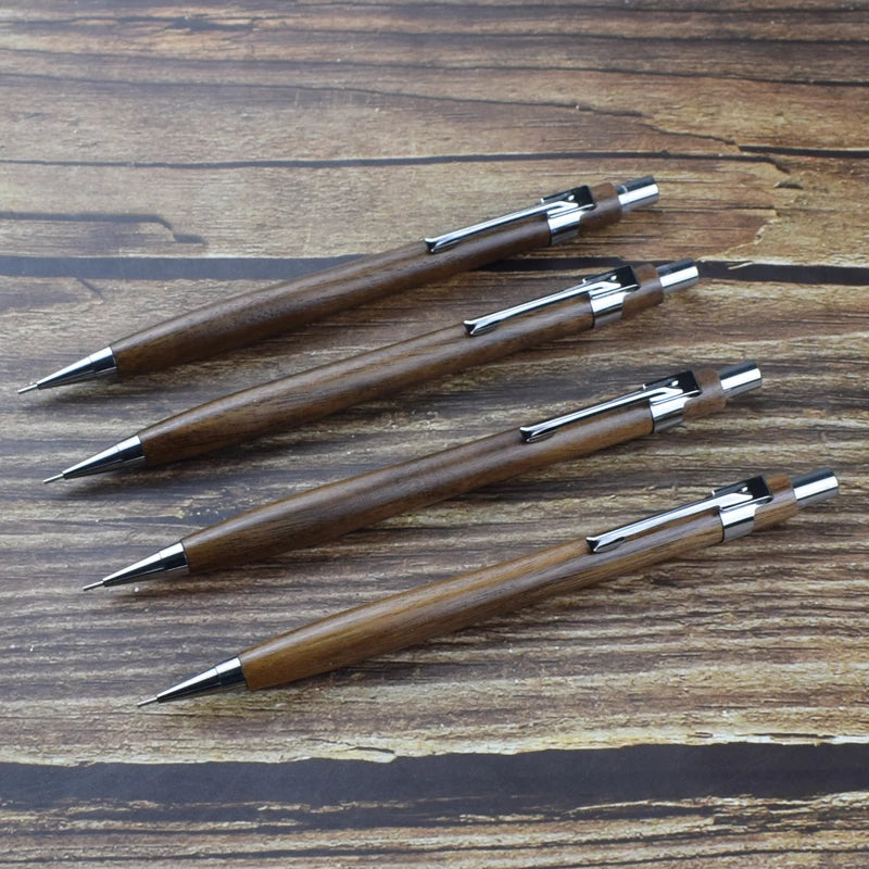 Natural Wood 0.5mm Mechanical Pencil – Drawing & Writing Automatic Pen Divina Constitutio