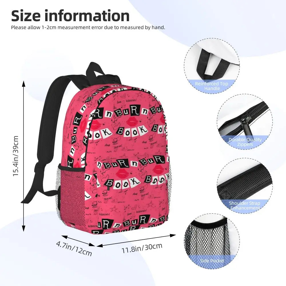 Burn Book-Inspired Backpack – Mean Girls-inspired School Bag Divina Constitutio