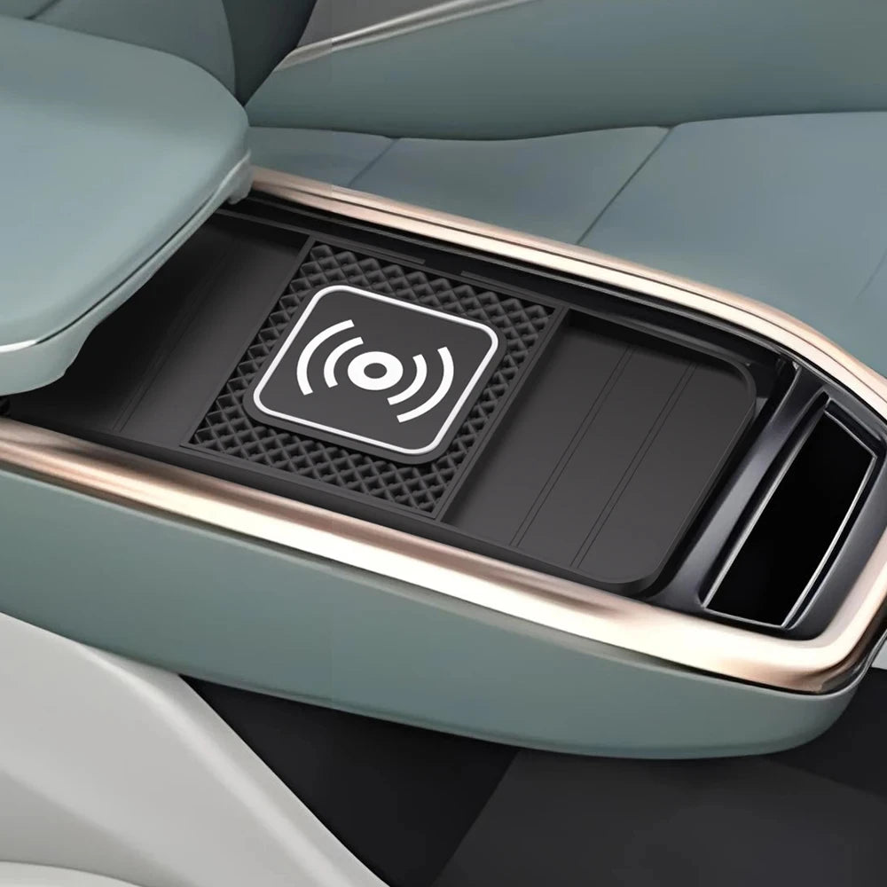 15W Fast Wireless Charging Pad — Non-Slip Car Mat Charger, USB-Powered & Lightweight Kairos & Co.