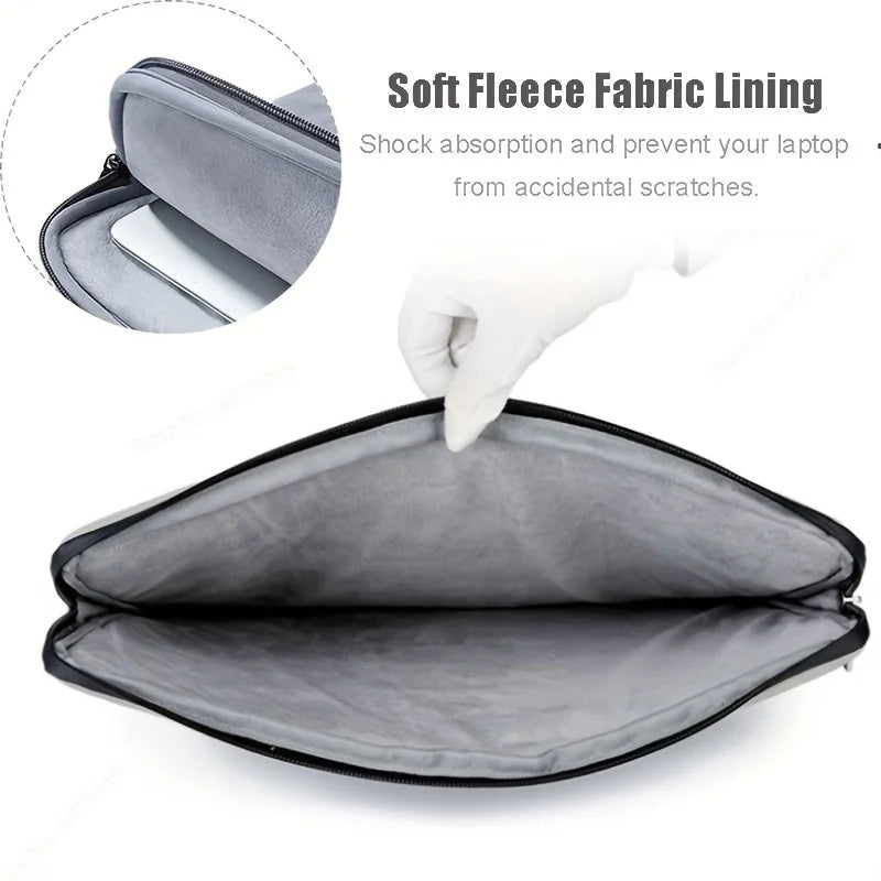 Slim PU Leather Laptop Case 11-15" – Protective Sleeve for MacBook & Tablets Divina Constitutio