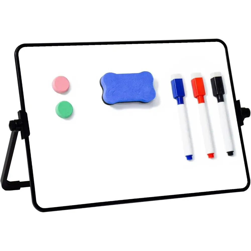 Double-Sided Desktop Whiteboard with Stand – Portable Magnetic Dry Erase Board Kairos & Co.