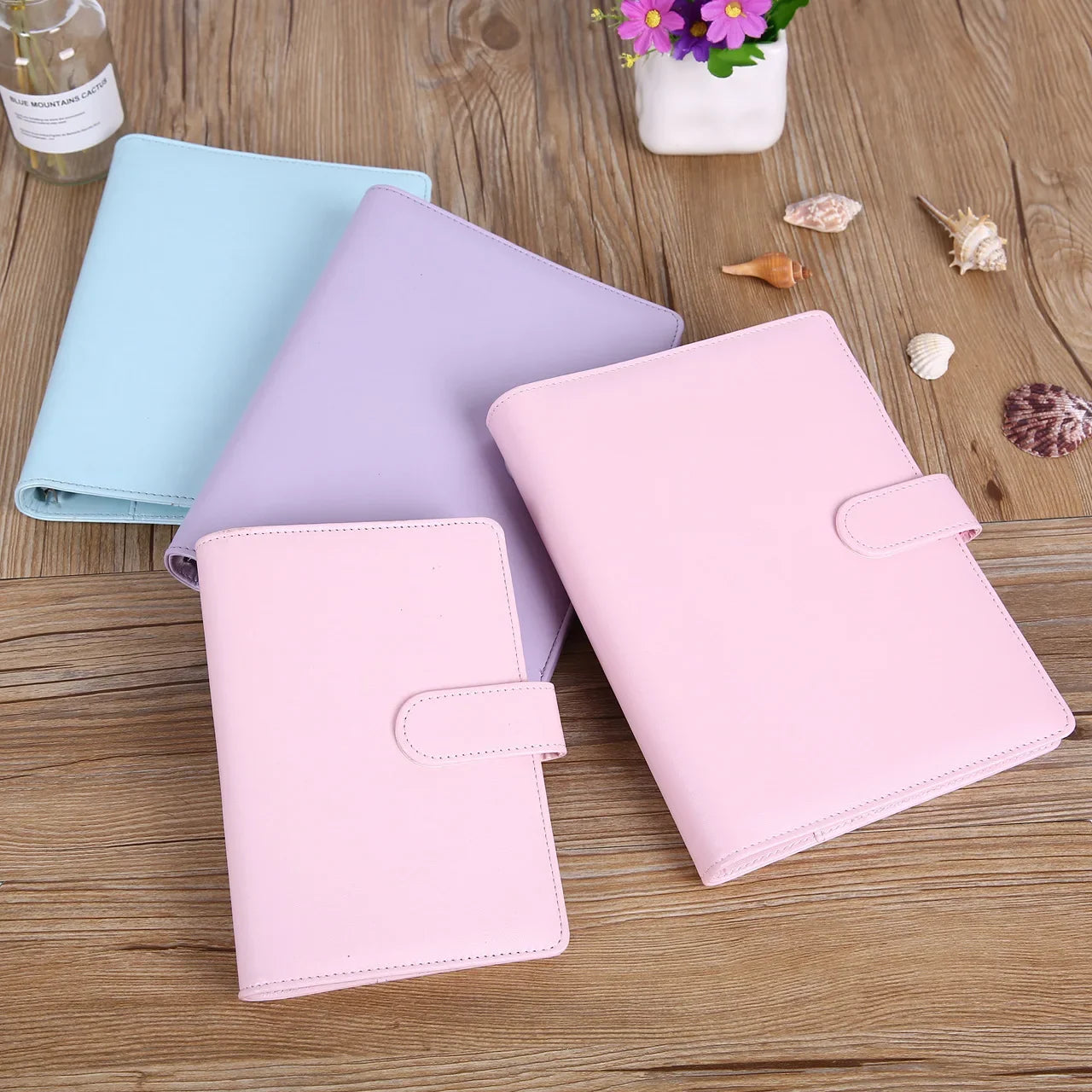 Macaron Series PU Leather Notebook Cover – A5/A6 Clip-On Binder Divina Constitutio