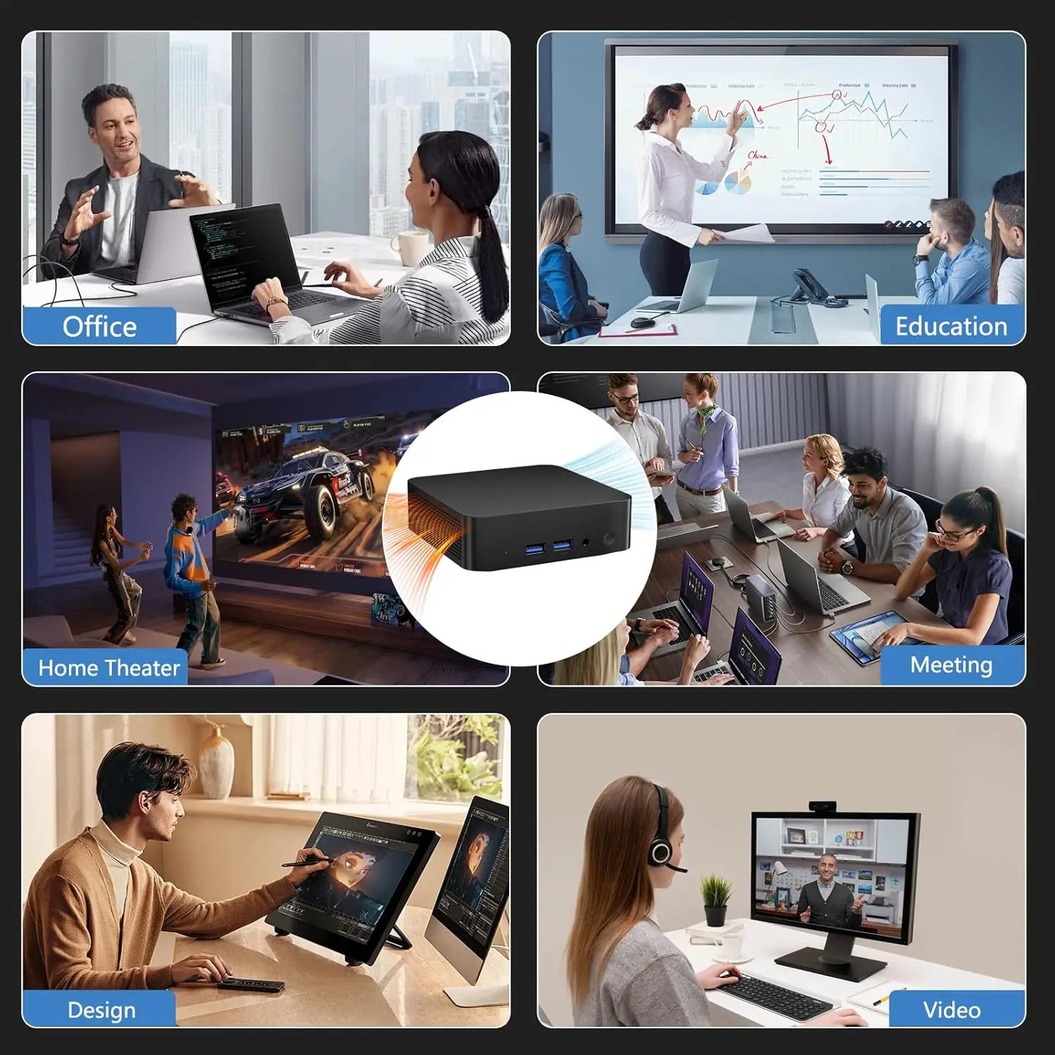 Mini Desktop PC – Windows 11, WiFi 6, Multiple CPU/RAM Options Divina Constitutio