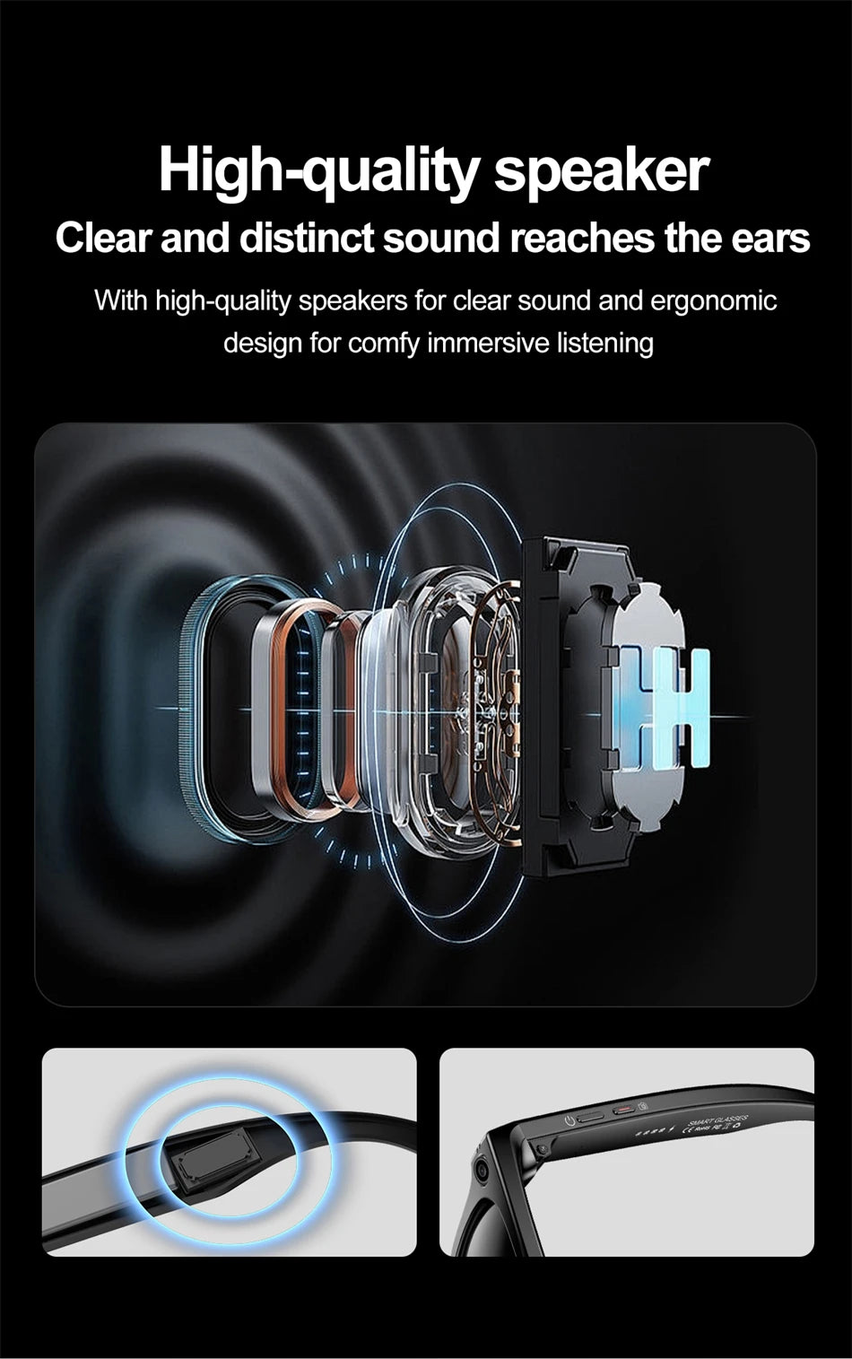 LIGE AI Smart Glasses – Camera Sunglasses with Bluetooth Calling Divina Constitutio