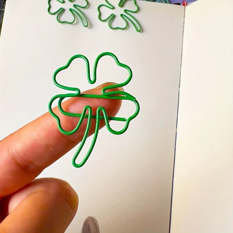 Four-Leaf Clover Paper Clips – Lucky Decorative Document Clips Kairos & Co.