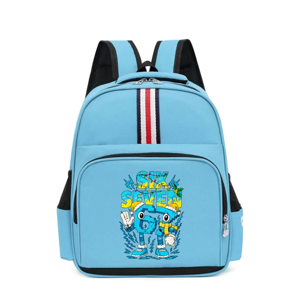 (6 7) Cartoon Print Kids Backpack – Waterproof School Bag for Boys & Girls Divina Constitutio