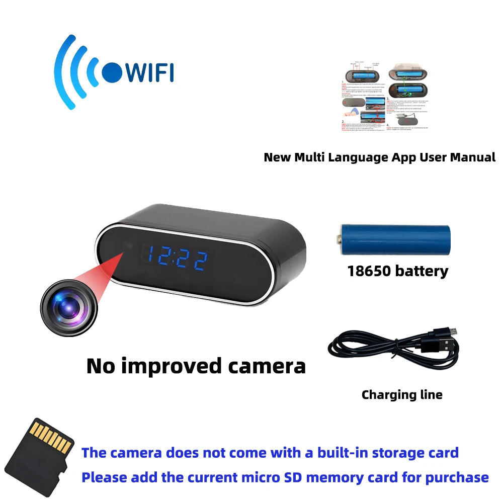 New 4K HD WiFi Wireless Mini Camera, Supporting Remote Viewing, Infrared Night Vision, Motion Detection, and Home Mini Cameras Divina Constitutio
