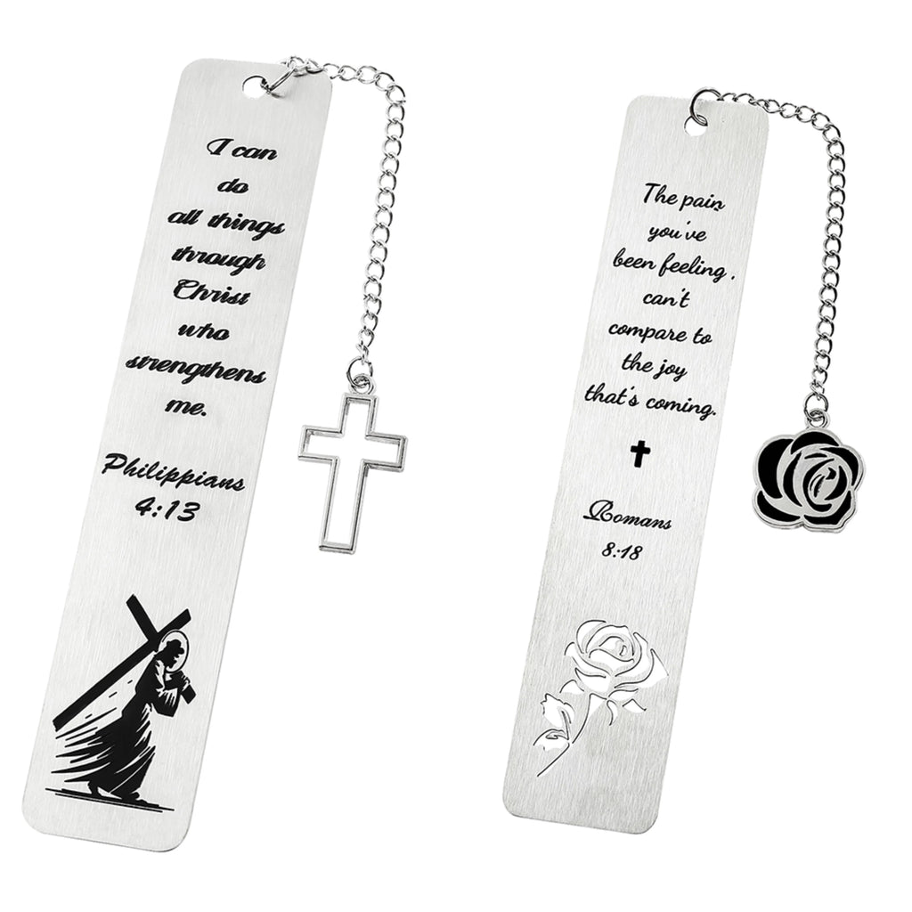 Cross Charm Metal Bookmark – Faith-Inspired Gift Divina Constitutio
