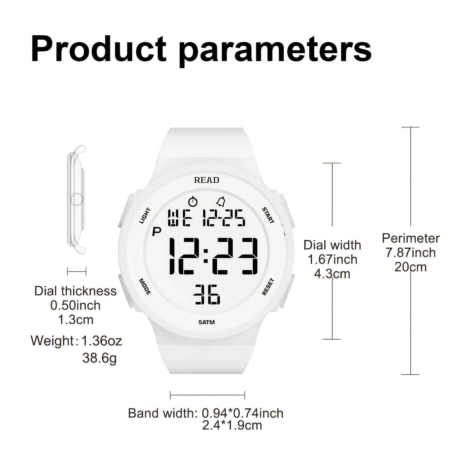 Fashion LED Digital Watch for Women – Waterproof Divina Constitutio