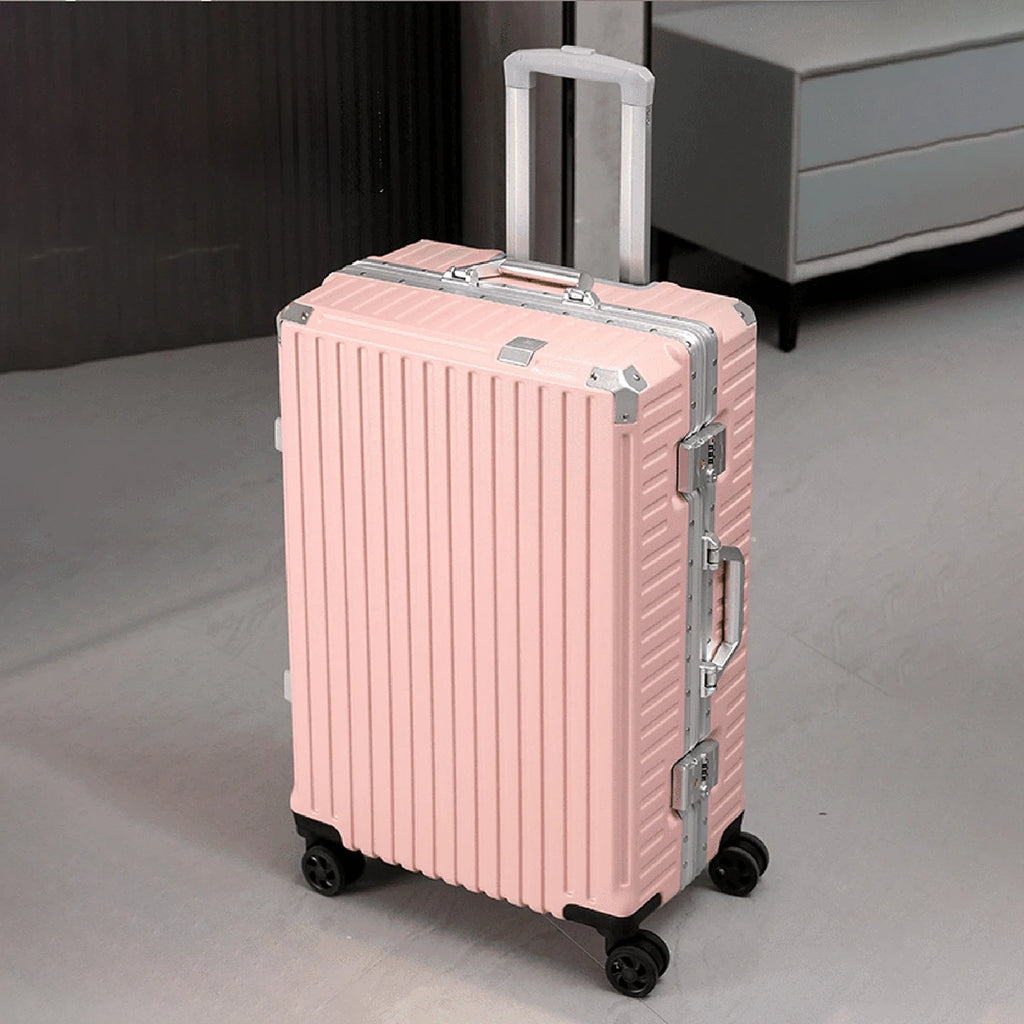 Trolley Luggage 20 24 26 28" Aluminum Frame Rolling Luggage Case USB Travel Suitcase on Wheels Combination Lock Carry on Luggage Kairos & Co.