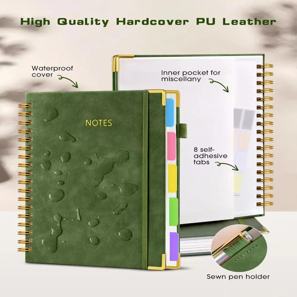 300-Page PU Leather Journal – Smooth Writing, No Ink Bleed Divina Constitutio