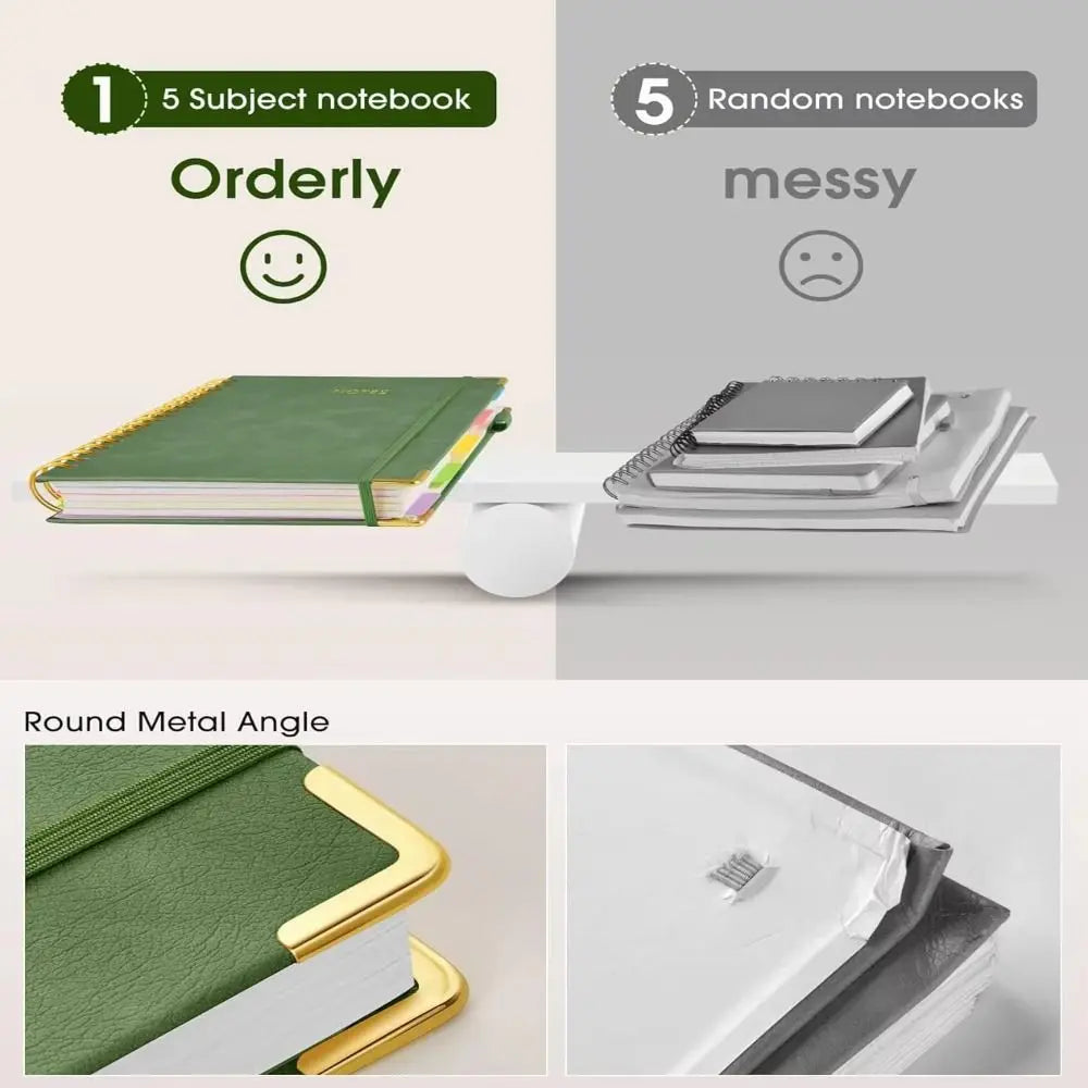 300-Page PU Leather Journal – Smooth Writing, No Ink Bleed Divina Constitutio