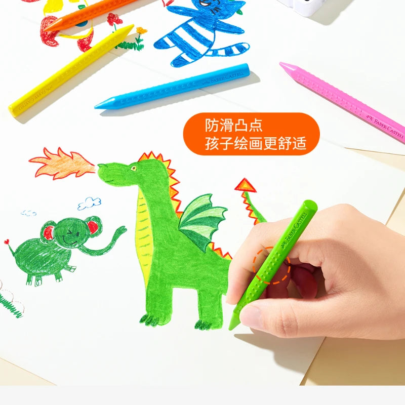 Faber-Castell Erasable Plastic Crayons – 12/24 Colors with Eraser & Sharpener Divina Constitutio