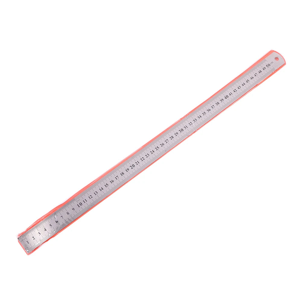 Stainless Steel Ruler – Double-Sided Metal Straight Ruler (150mm-500mm) Divina Constitutio