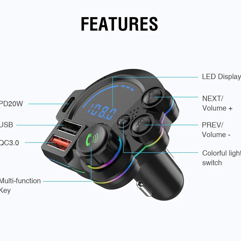 DriveSync™ FM Transmitter 🚗🎵 — Wireless Music & Calls Anywhere The Car Boutique Store