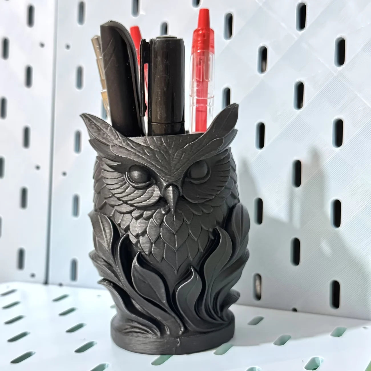 Cute Owl Pen Holder – Desktop Stationery & Office Organizer Kairos & Co.