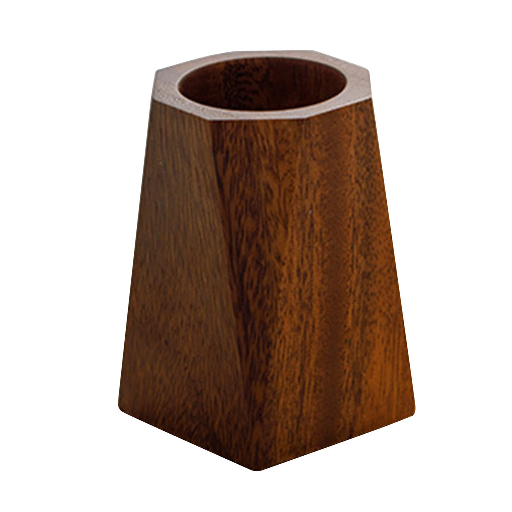 Walnut Wood Pen Holder – Vintage Desktop Stationery Organizer Kairos & Co.