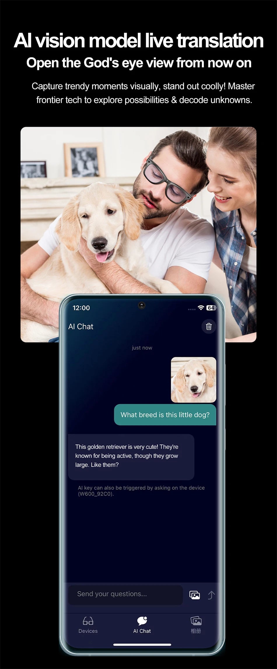 LIGE AI Smart Glasses – Camera Sunglasses with Bluetooth Calling Divina Constitutio
