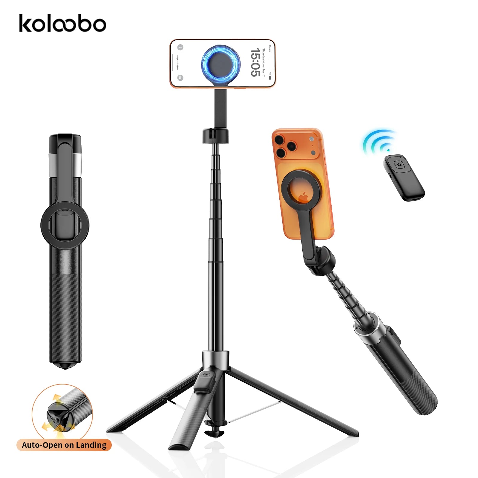 Extendable Magnetic Selfie Stick & Tripod with Remote Divina Constitutio