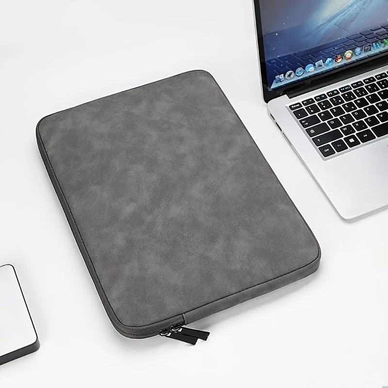 Slim PU Leather Laptop Case 11-15" – Protective Sleeve for MacBook & Tablets Divina Constitutio