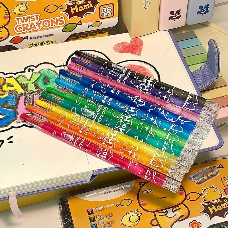 Kids Crayons 12-36 Count – Non-Toxic Coloring Set for Toddlers Divina Constitutio