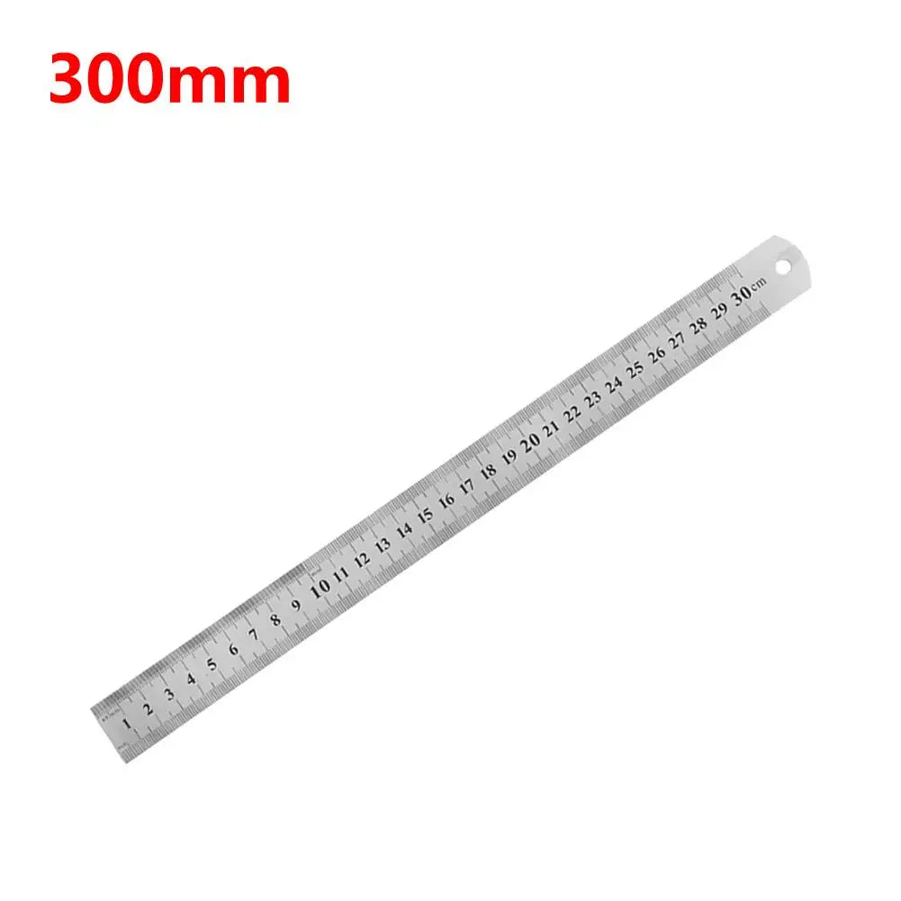 Stainless Steel Ruler – Double-Sided Metal Straight Ruler (150mm-500mm) Divina Constitutio