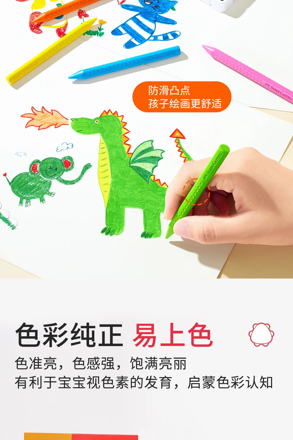 Faber-Castell Erasable Plastic Crayons – 12/24 Colors with Eraser & Sharpener Divina Constitutio
