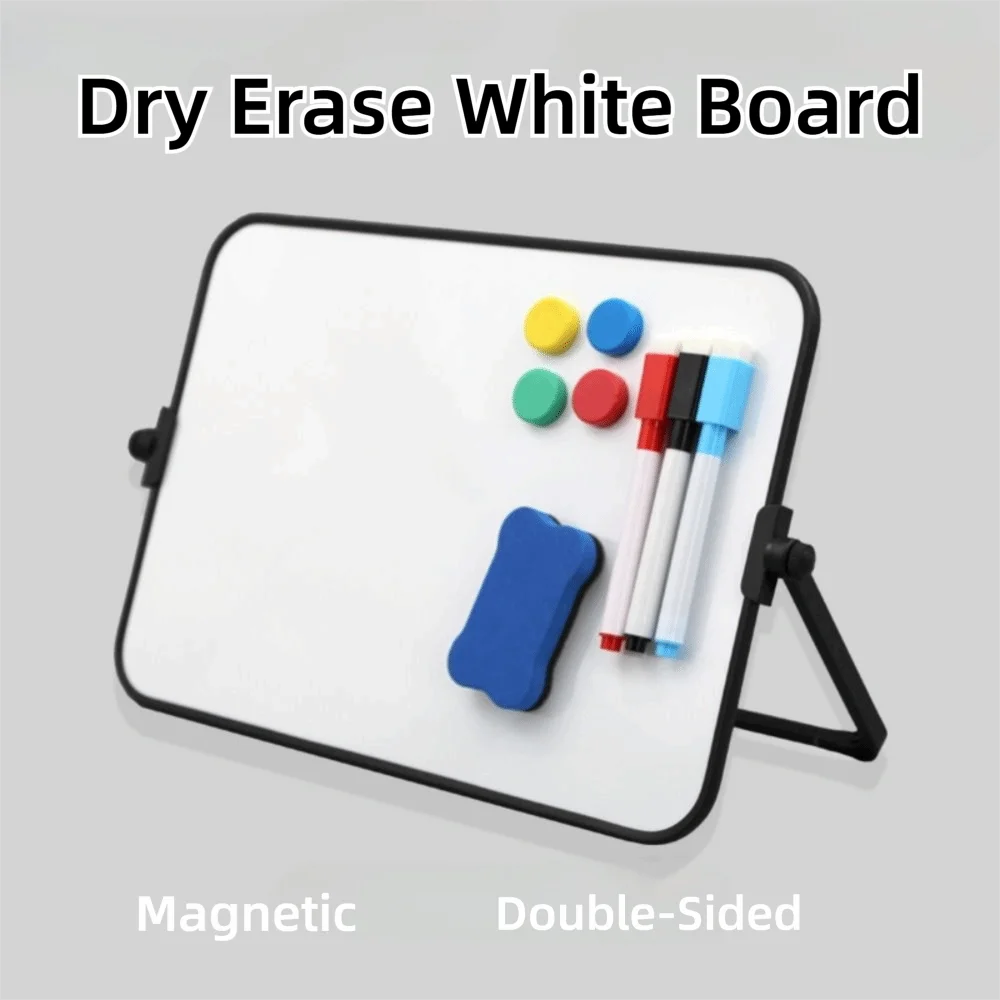 Double-Sided Desktop Whiteboard with Stand – Portable Magnetic Dry Erase Board Kairos & Co.