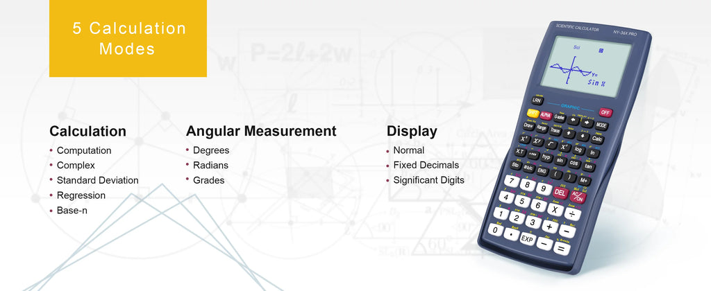 NEWYES 36X Pro Graphing Scientific Calculator – Graphic Science Calculator for Middle & High School, Blue Kairos & Co.