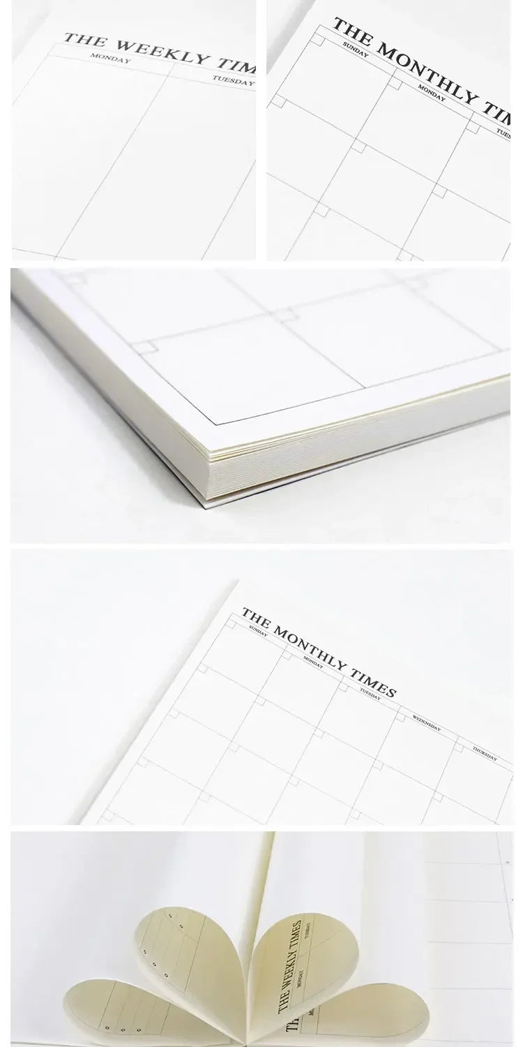 Weekly/Monthly Planner Notebook – Undated Study & Office Agenda Divina Constitutio