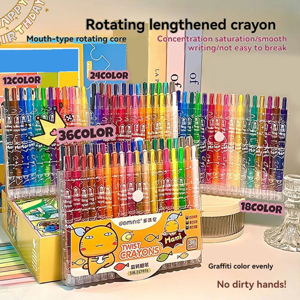Kids Crayons 12-36 Count – Non-Toxic Coloring Set for Toddlers Divina Constitutio