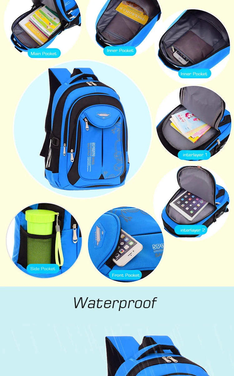 School Backpack for Boys – Durable Bookbag for Kids & Teens Divina Constitutio