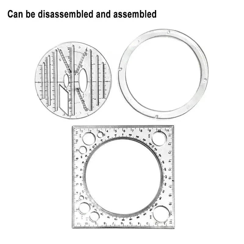 Kawaii Rotary Ruler – All-in-One Drawing & Measuring Tool Divina Constitutio