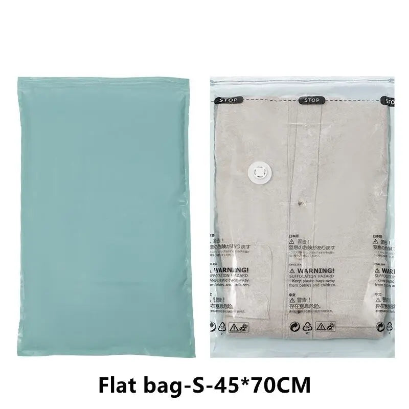 No Need Pump Vacuum Bags Large Plastic Storage Bags for Storing Clothes Blankets Compression Empty Bag Covers Travel Accessories Kairos & Co.