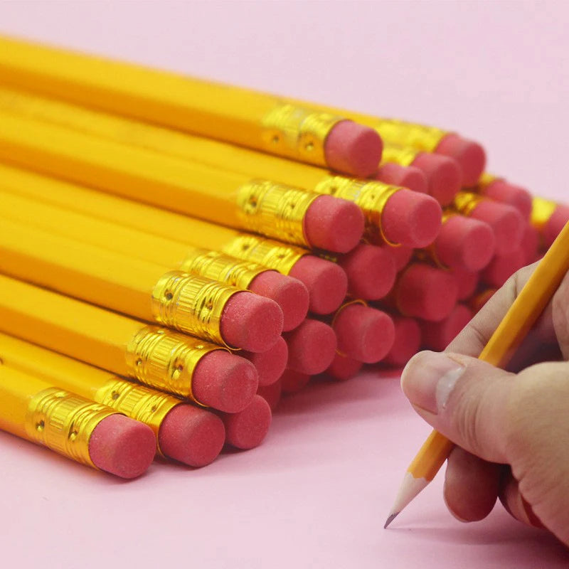 Yellow Wood-Cased Pencils #2 HB – 10/30/50 Count, School Supplies Divina Constitutio