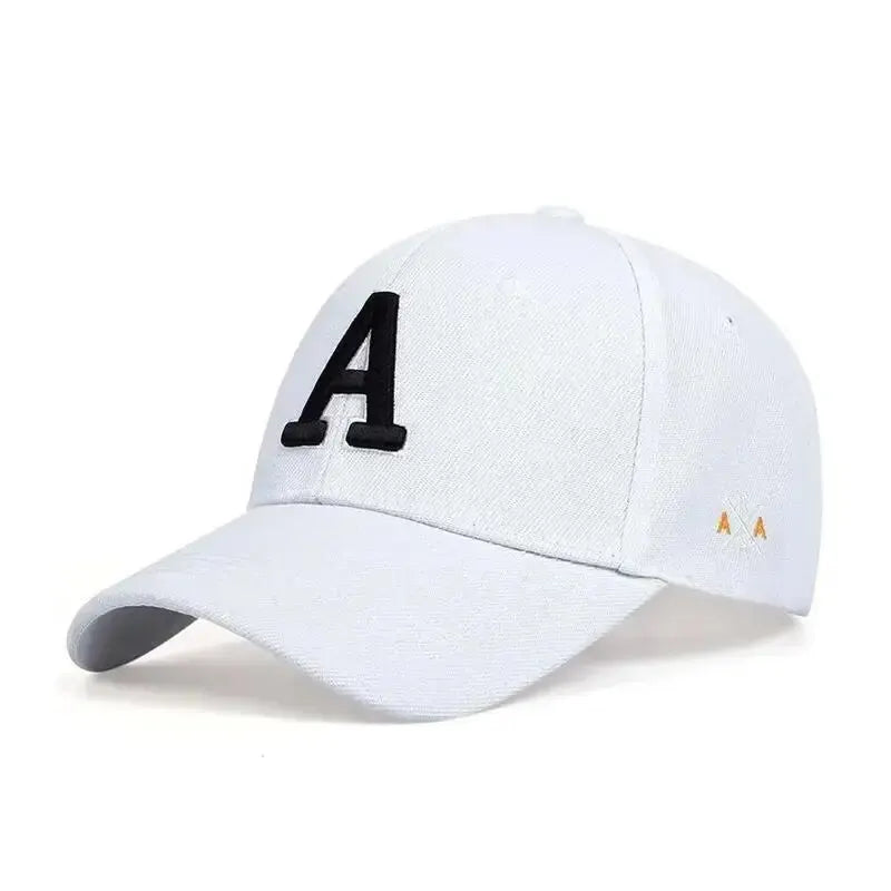 Unisex Simple Letter A Embroidery Baseball Caps Spring and Autumn Outdoor Adjustable Casual Hat Sunscreen Hat Stone's Store