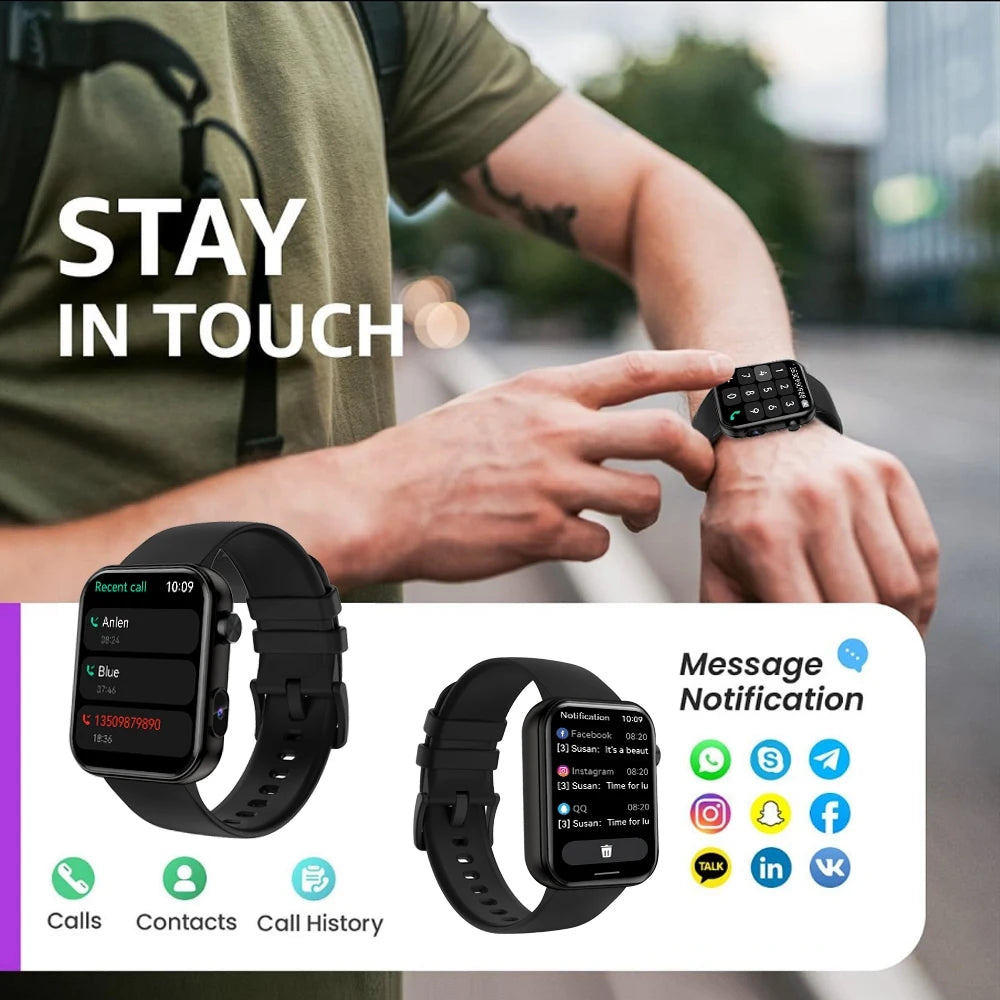 Smart Watch with Camera & Fitness Tracking – Bluetooth Calling Divina Constitutio